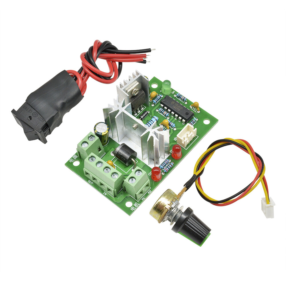 DC 6V-30V Motor Speed Controller Reversible PWM Control Forward / Reverse switch