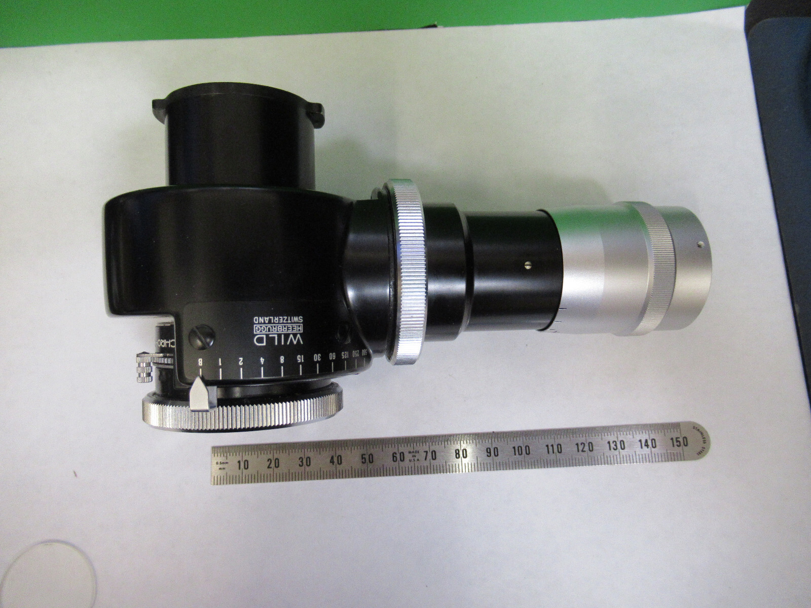 WILD HEERBRUGG PHOTO ATTACHEMENT SWISS MICROSCOPE PART AS PICTURED X7-A-93