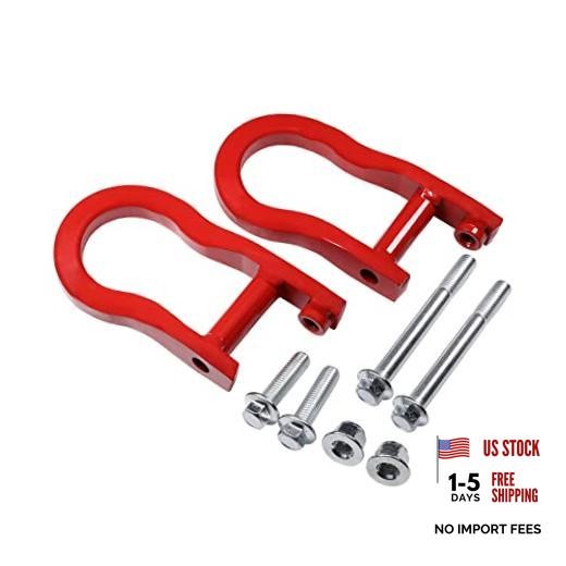 Front Tow Hooks Replacement for Chevy Silverado GMC Sierra 1500 2007-2019 Red