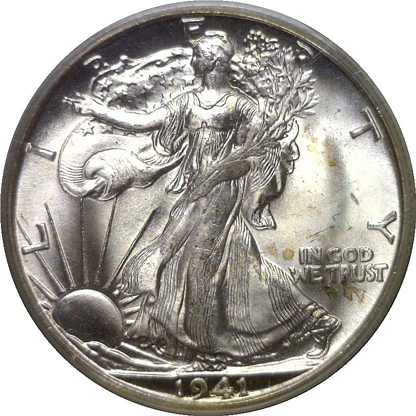 1941-D Walking Liberty Half Dollar PCGS MS-65