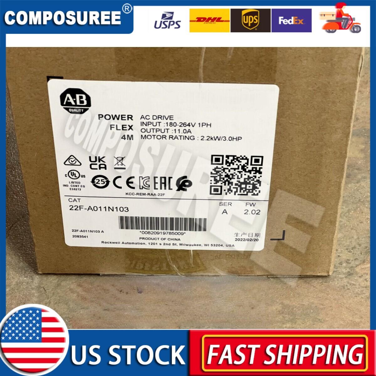 AB 22F-A011N103 AC Drive New Factory Sealed 22F-A011N103 Fast Ship US Free Tax
