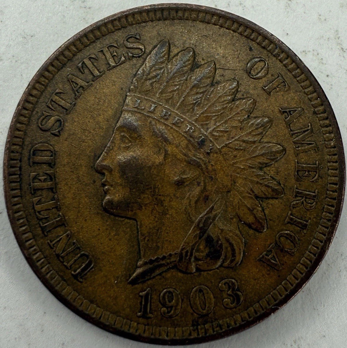 1903 Indian Head Cent Exact Coin Imaged #IND1350