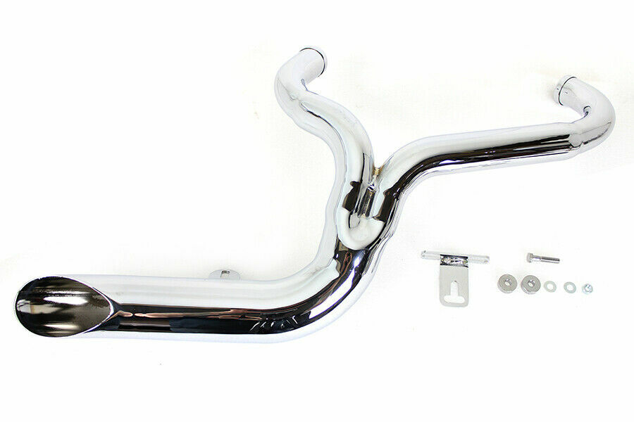 FXD 2:1 Lake Side Pipe Exhaust Chrome fits Harley 30-0678 V-Twin  2006-2017 FXD