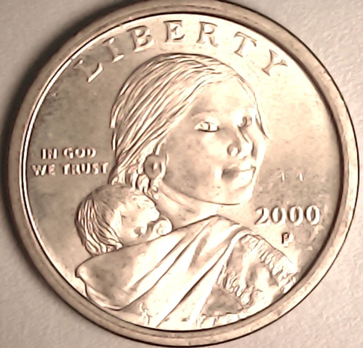 2000P Sagajawea Dollar Coin Double Reverse ERROR