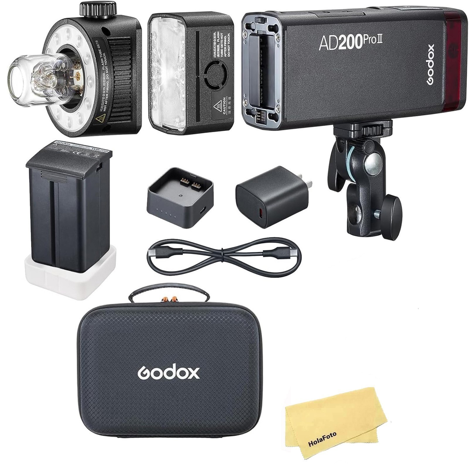 GODOX AD200 Pro II AD200ProII 200Ws 2.4G TTL Flash Strobe Full Power Flashes