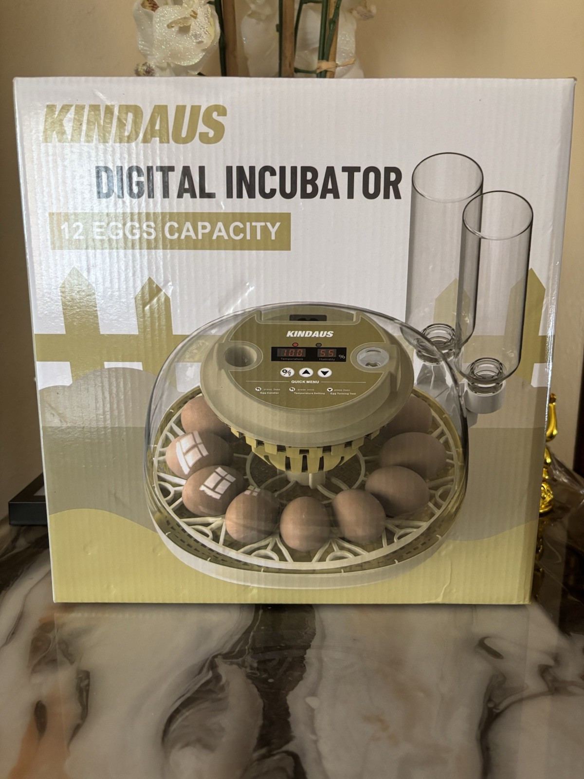 KINDAUS Digital Incubator for Eggs 12 Egg Capacity Digital Incubators