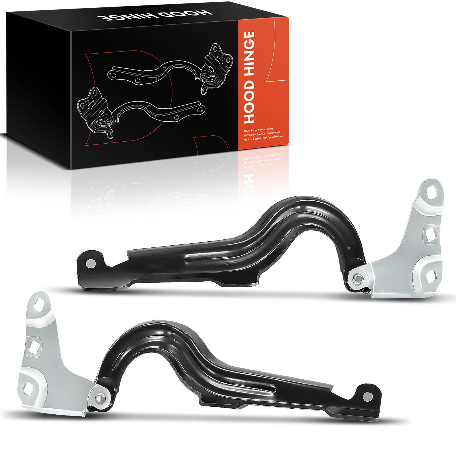 2x Front Driver & Passenger Hood Hinge for Chevy Tahoe GMC Yukon Cadillac 21-23