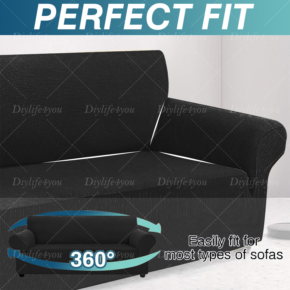 PREMIUM Elastic STRETCH SOFA COVERS Slipcover Protector Settee 1/2/3/4 Seater