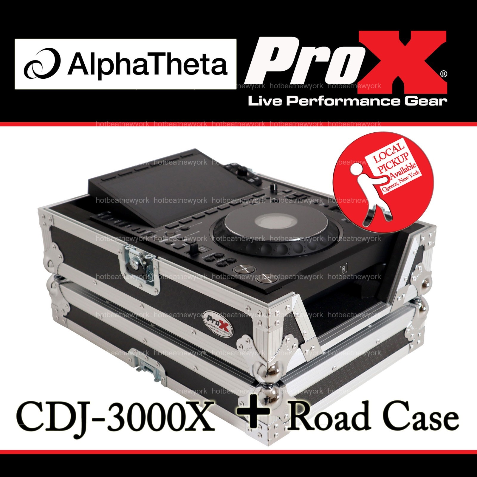 AlphaTheta CDJ-3000X DJ Multi Player + ProX XS-CDX ATA Flight Road Fitted Case