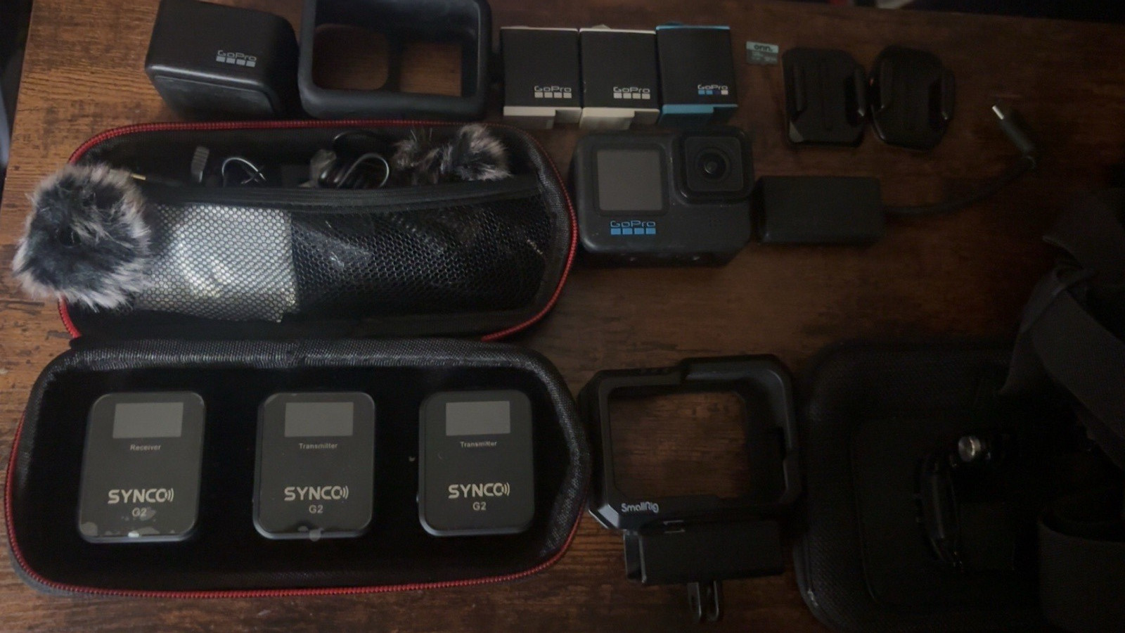 GoPro HERO 10Black Camera Accessory Bundle Batteries, Case
