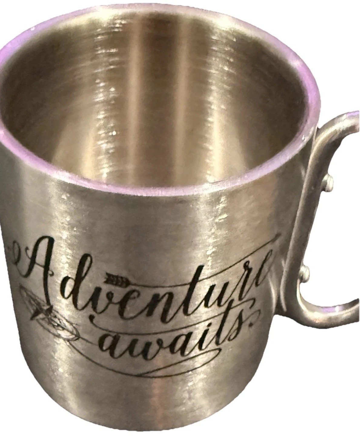 Adventure Awaits Stainless Camping Outdoor Water Cup Carabiner Clip Coffee Mug