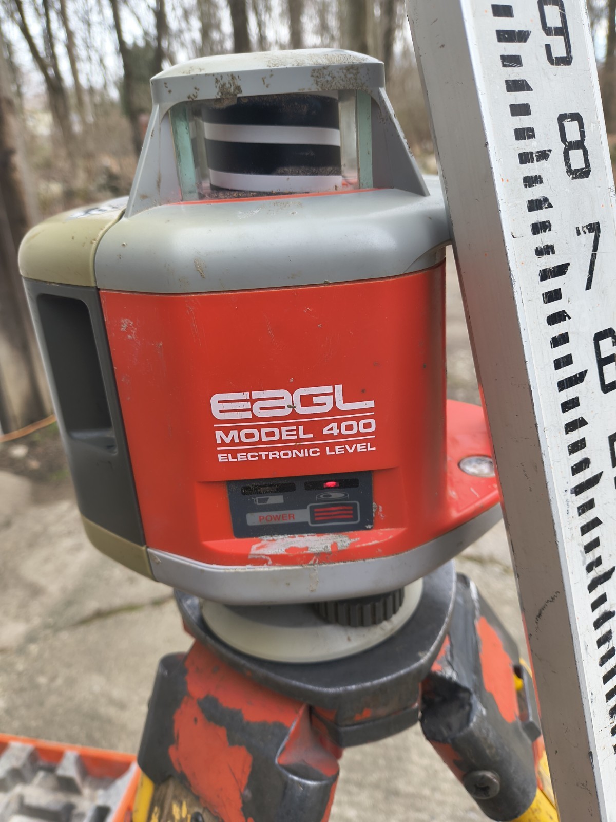 2 AGL EAGL-400 DUAL GRADE SELF-LEVELING ROTARY LASER LEVEL Read!!!