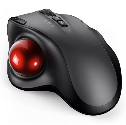 Trackball Wireless Mouse Rechargeable Bluetooth 2.4G USB Mouse Ergonomic Mice fo