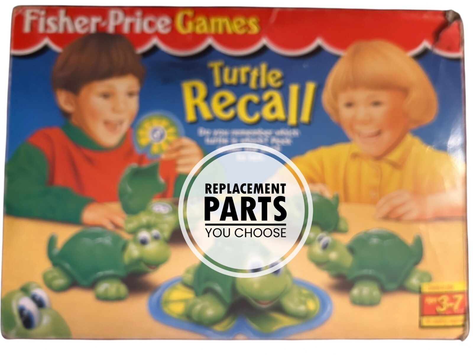 Vintage Fisher-Price Turtle Game Recall Toy Game REPLACEMENT PARTS YOU CHOOSE