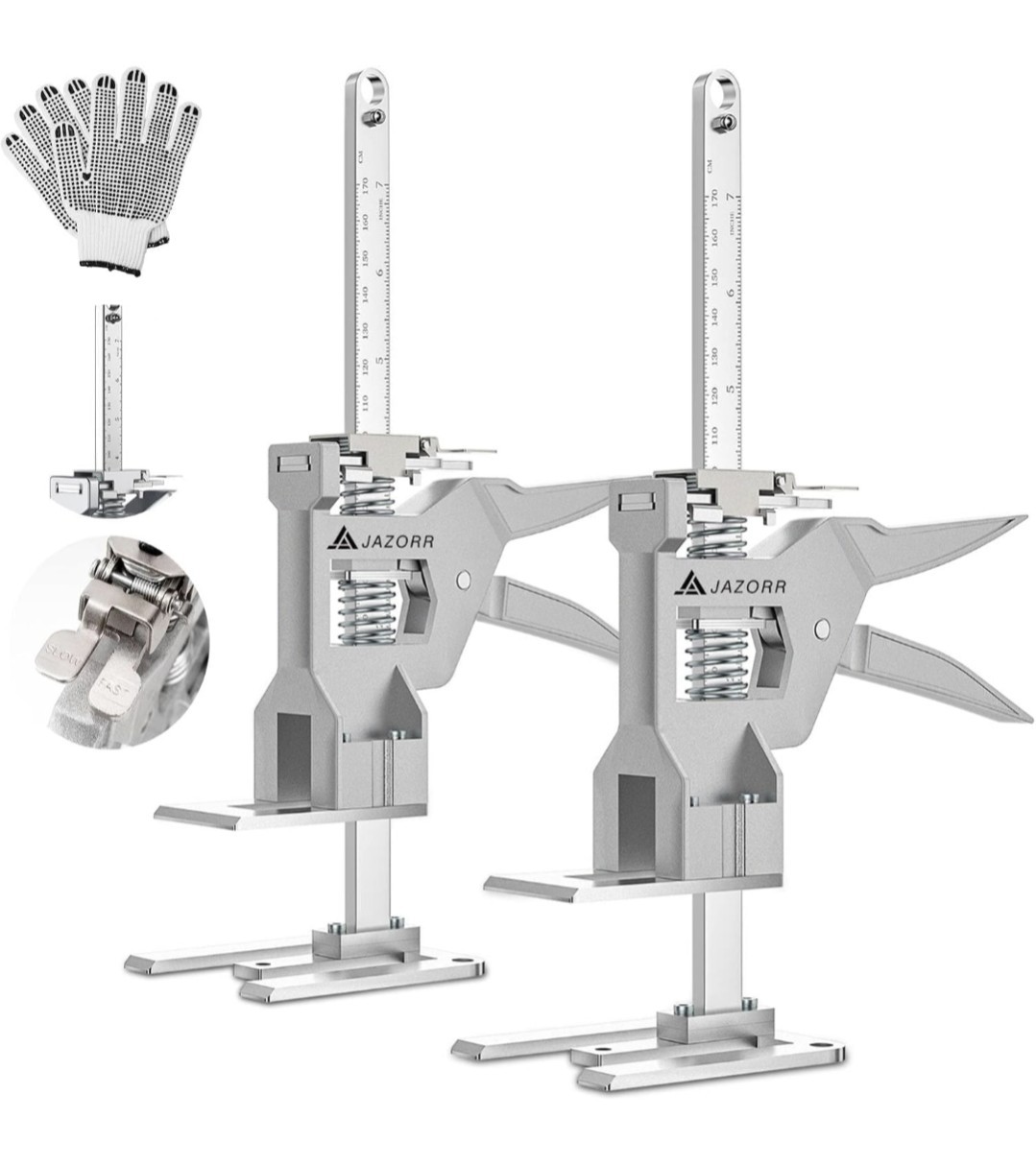 2Pcs Metal Labor Saving Arm Jack, Load-Bearing 440 Lb Multi-Function Height Adju