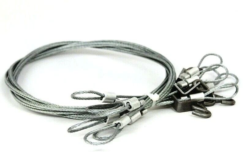 6 Pack Minnesota Brand 10 Foot Slide Wires Or Drowning Cables Trapping Supplies