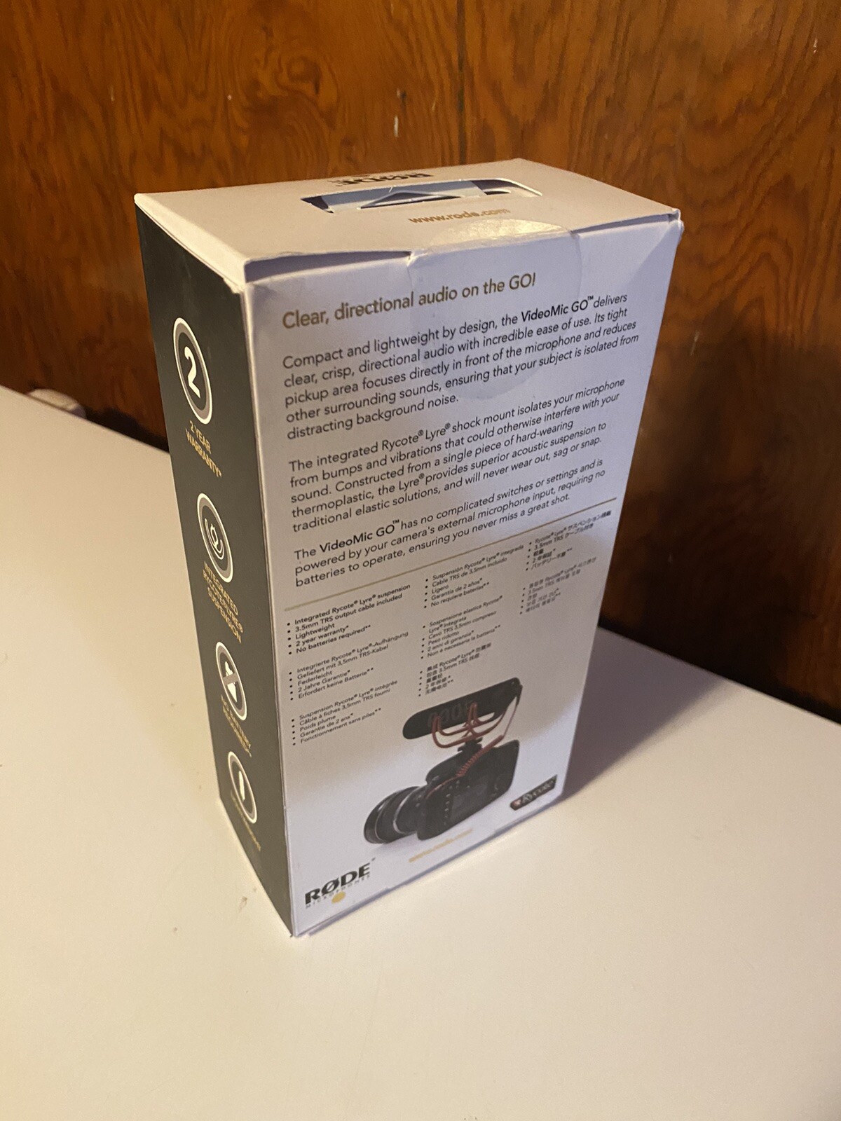 Rode VideoMic GO Lightweight On Camera Microphone for Vlog YouTube Video Record