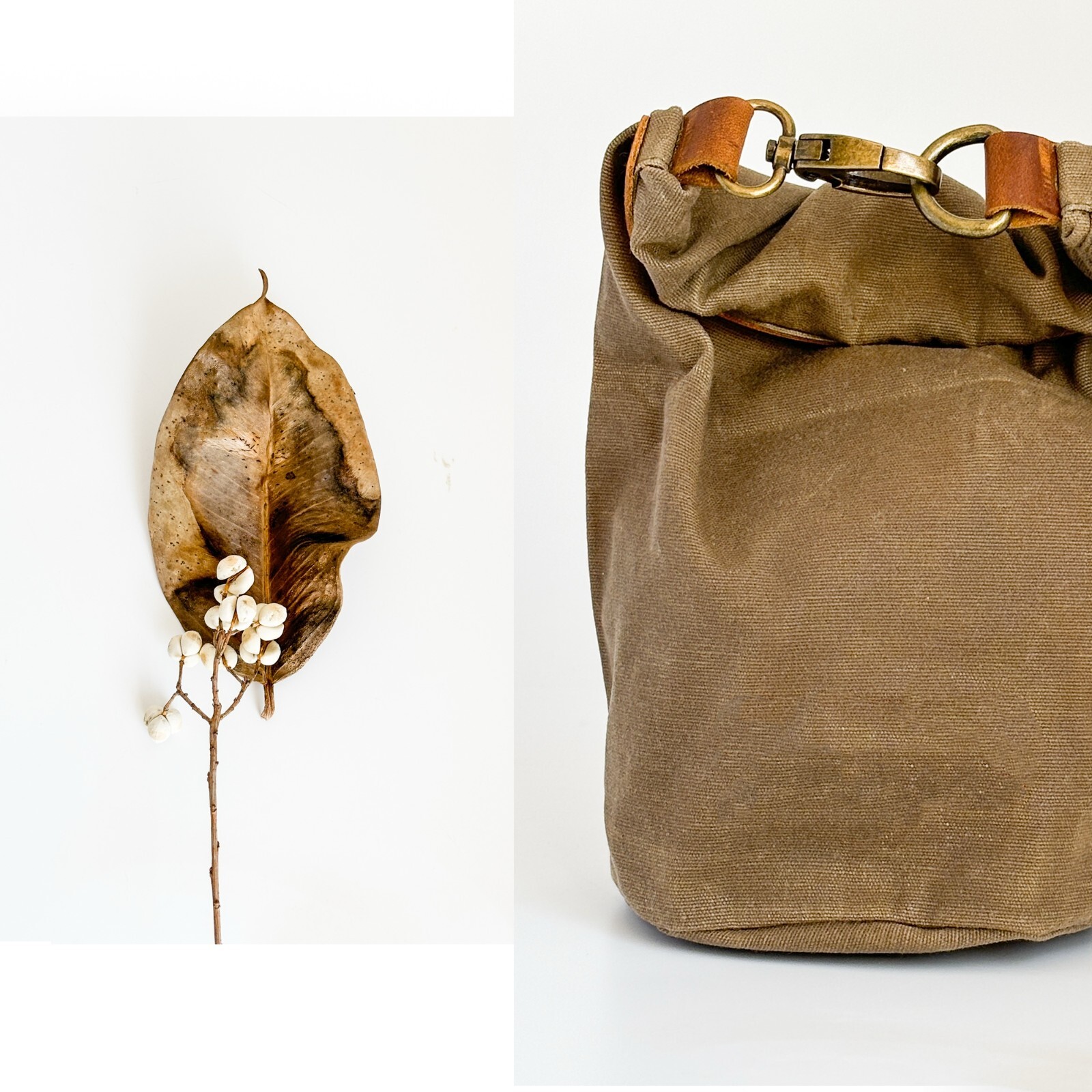 waterproof waxed canvas bushcraft camping storage pouch