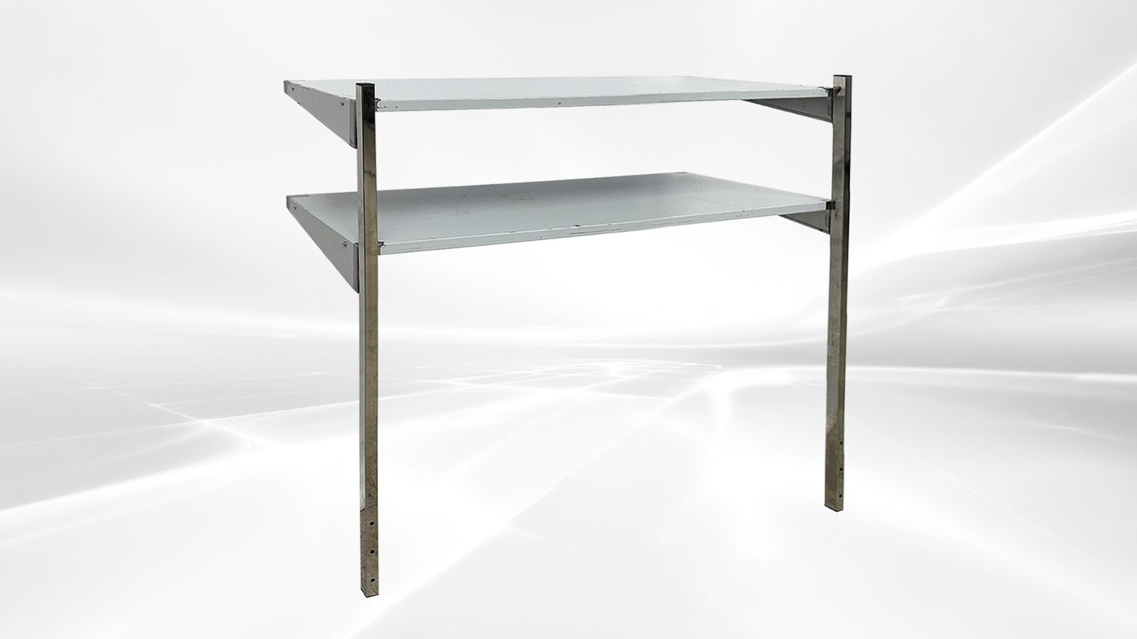 NEW 47" Two Layer Shelf Rack Market Retail Display Merchandiser Add On Frame