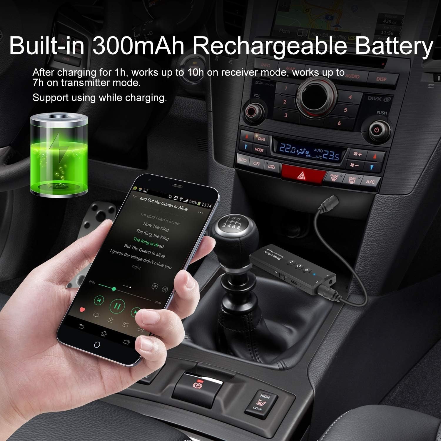 Compact Bluetooth 5.3 Wireless Adapter - 3-in-1 Solution for All Audio Devices