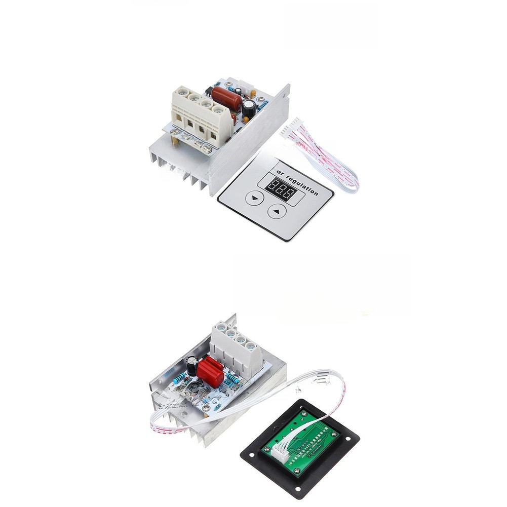 10000W AC 220V Dimmer Thyristor Controller with Digital Voltage Readout