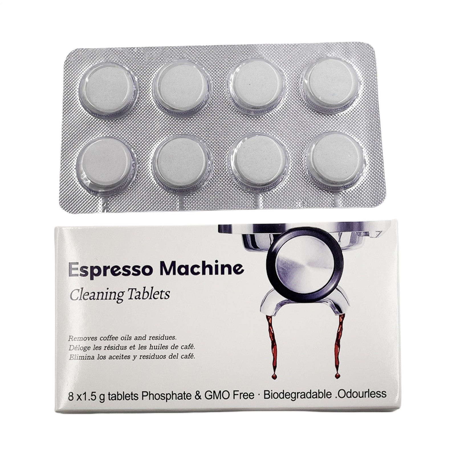 8 Pack Cleaning Tablet Cleaner Residue For BREVILLE Espresso Coffee Machine