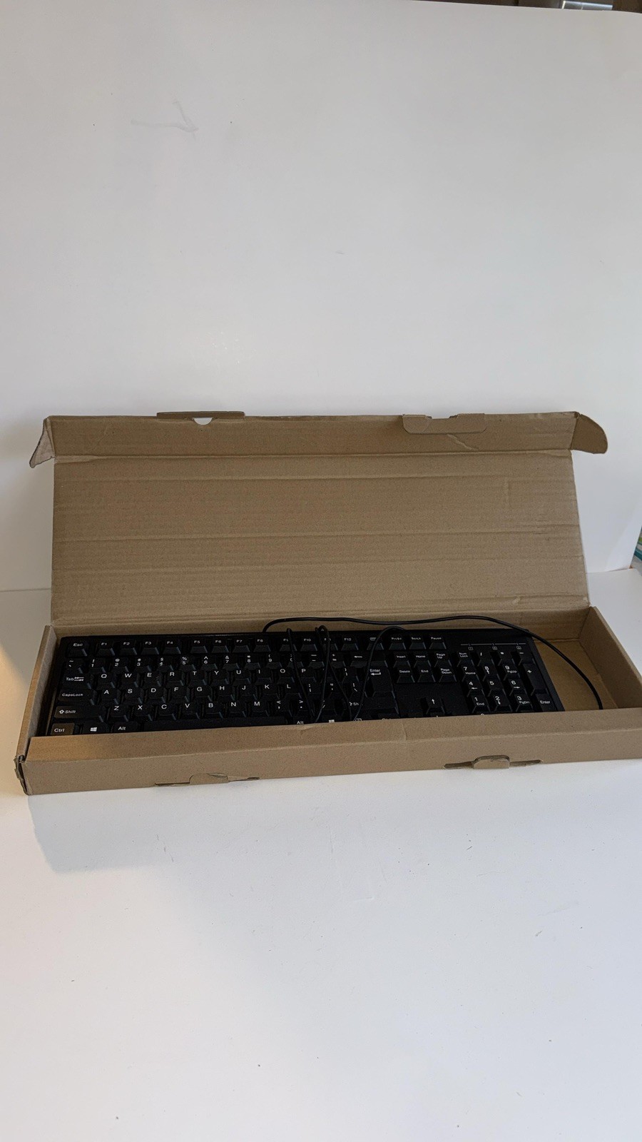 BTO Wired Keyboard Full Size 104-Key with Numeric Keypad Black