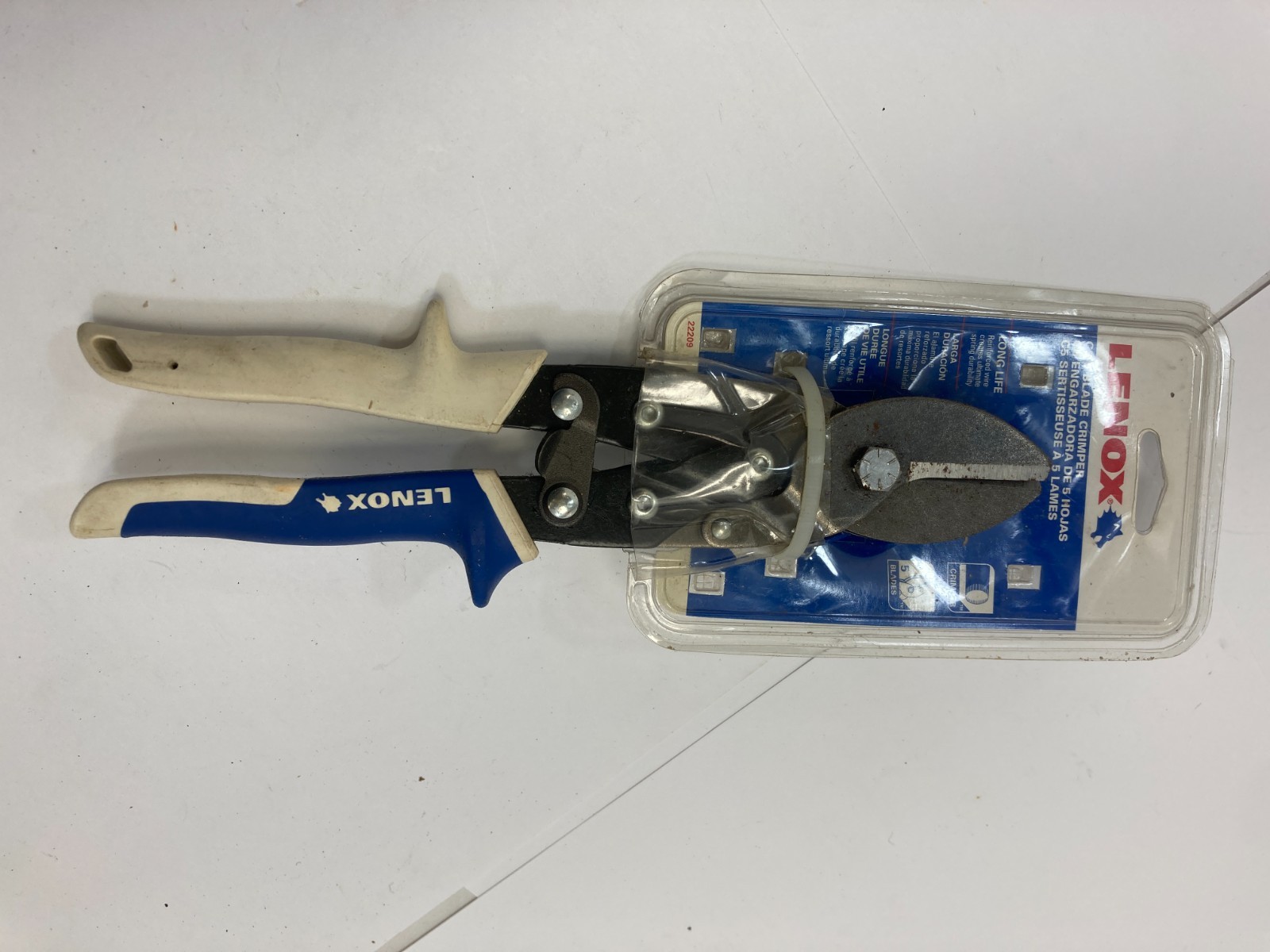 New LENOX 1.2-in Forged STEEL SNIPS Tin Metal Ducting LOC PEG-5 HVAC Work 22209