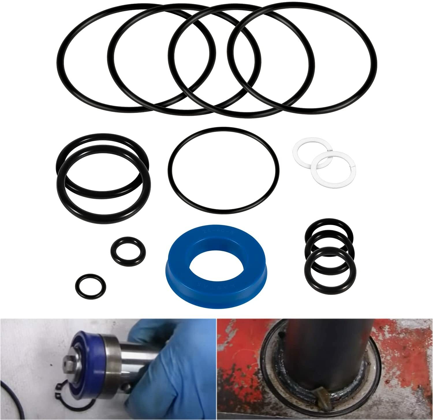 15PCS Floor Jack Seal Kit for Sears, Craftsman, MVP - 214.50136, 50136, G-493LWM
