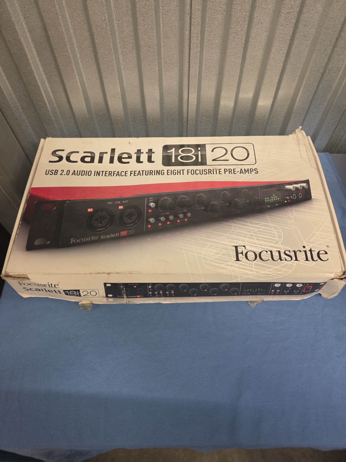 Focusrite Scarlett 18i20 18-Ch 8 Mic Phantom Power Rack USB 2.0 Interface