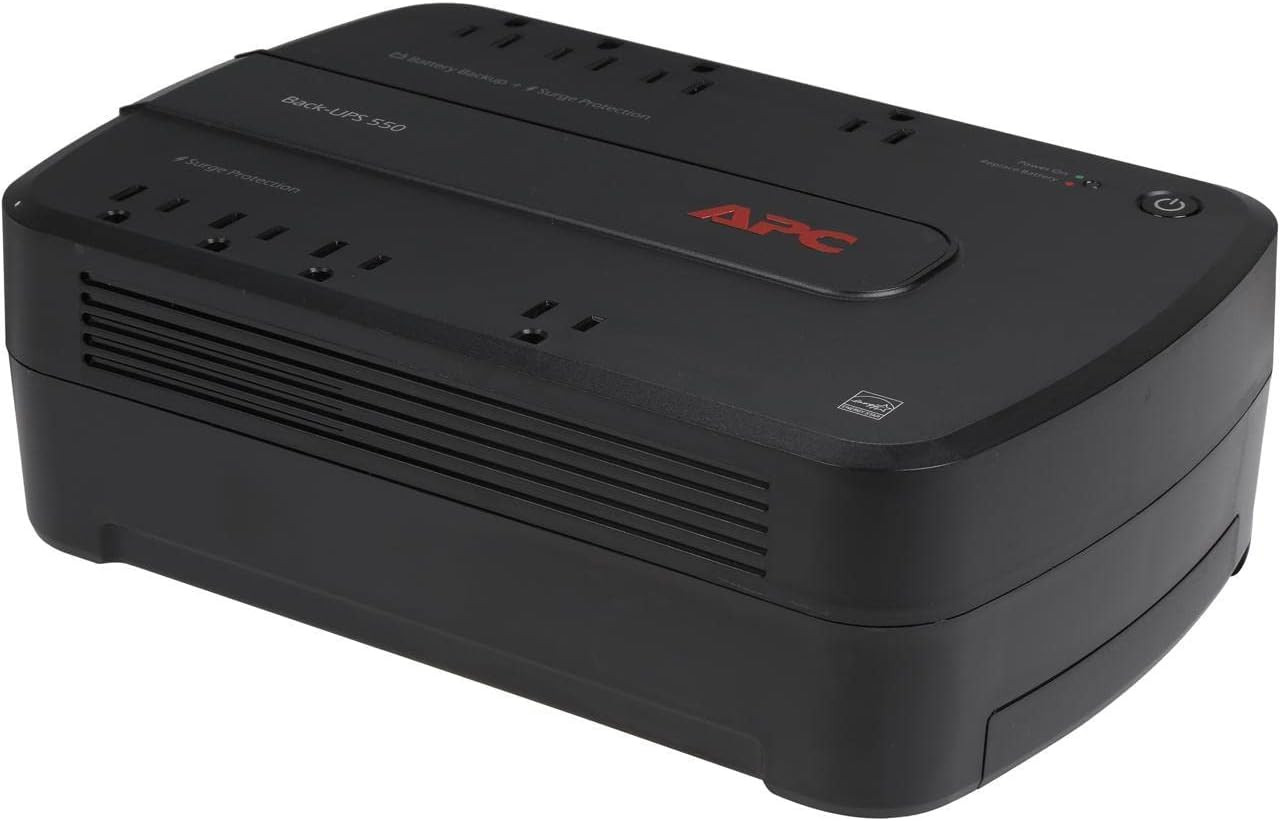 UPS Battery Backup for Computer, BE550G Surge Protector with Battery Backup, Dat