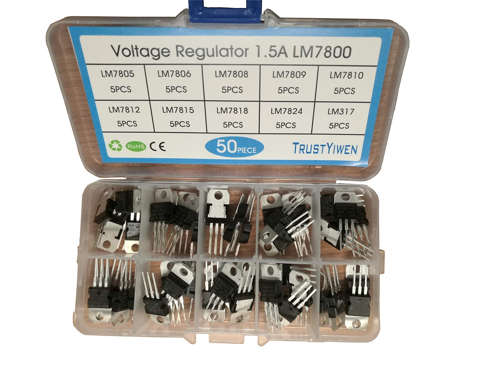New 50 x LM7805 LM7806 LM7808 LM7809 LM7810 LM7812 LM7815 LM7818 LM7824...