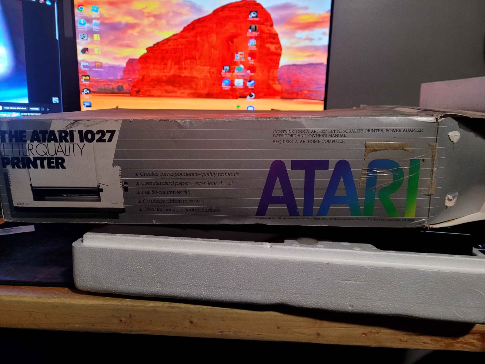 Atari 1027, Letter Quality Printer Original Box New