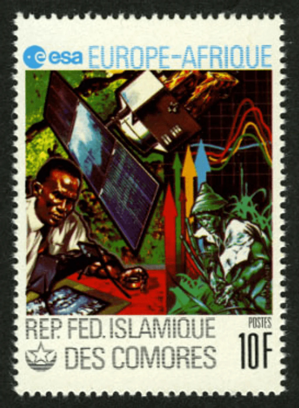 Comoros 1978 Perf. Europe-Africa Space Series Stamps N° 487-492