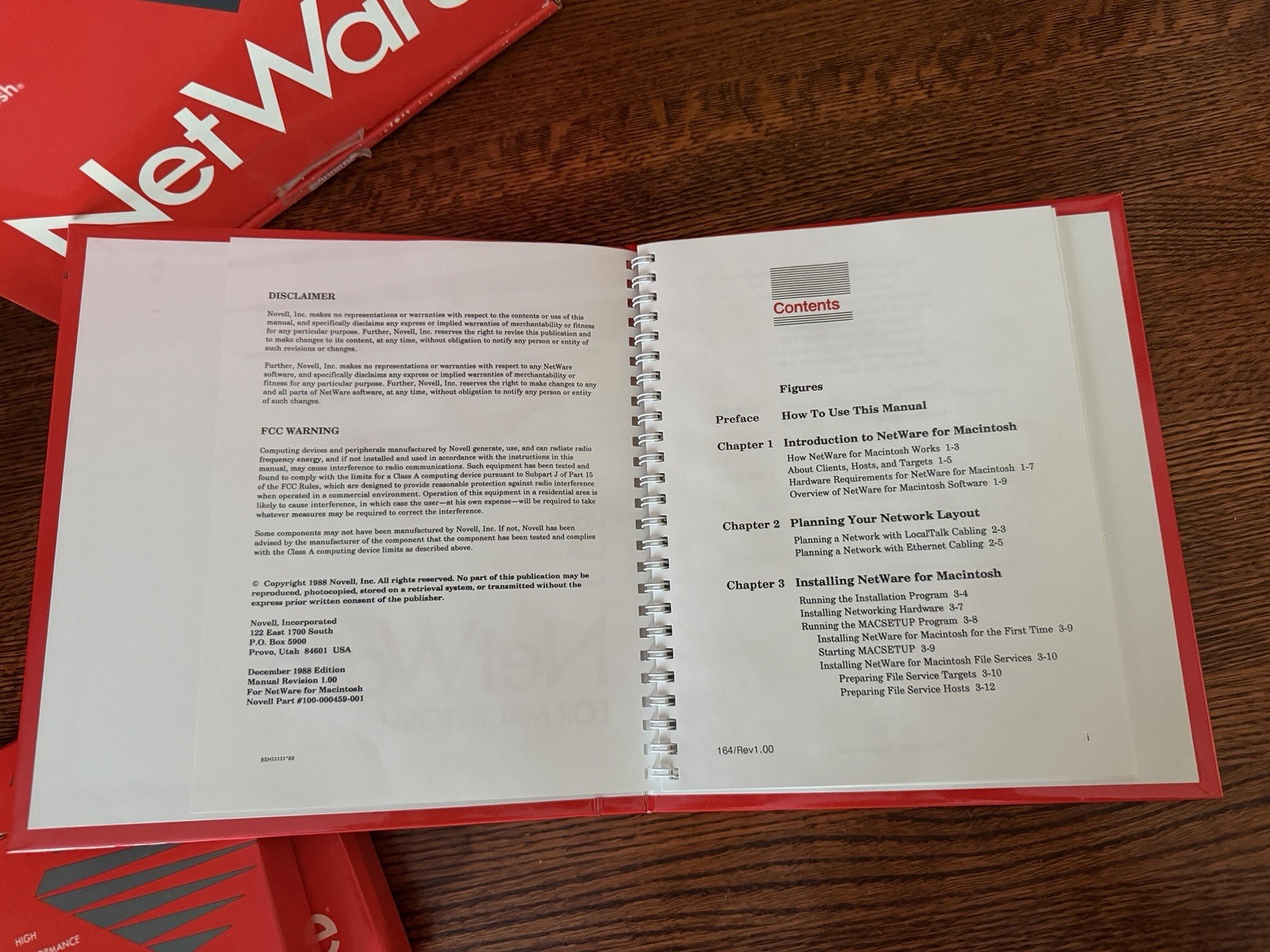 Vintage Novell NetWare for Macintosh Version 1.0 software kit W/ Box Floppy Disc