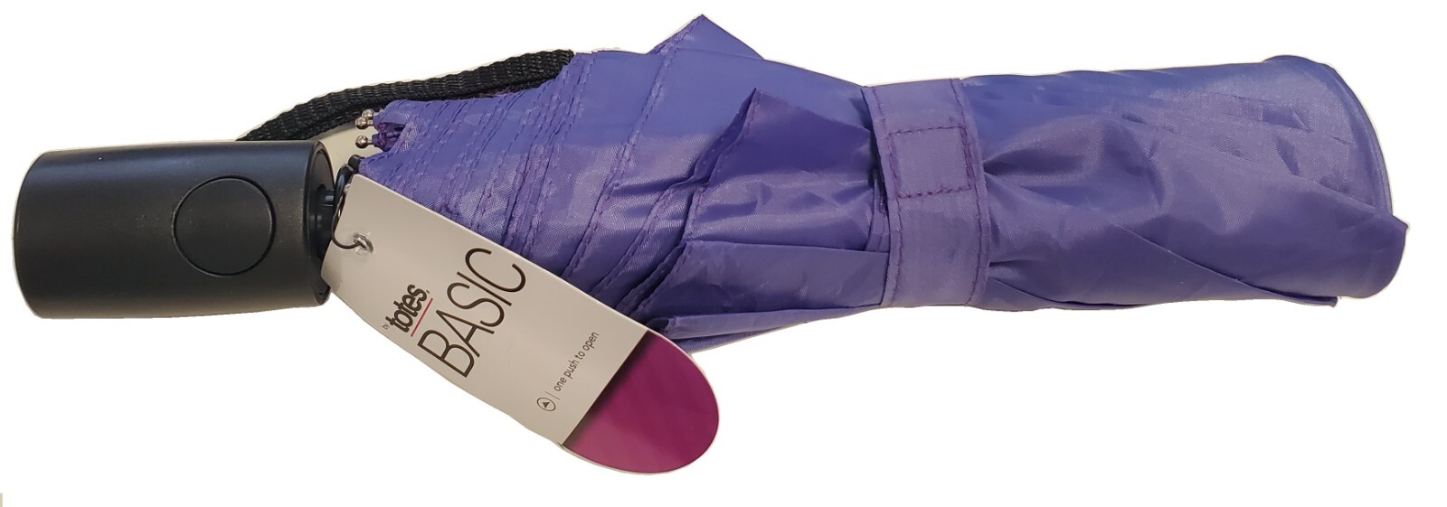 totes Basic auto open umbrella ~ 42  Coverage ~ Pastel Purple NEW