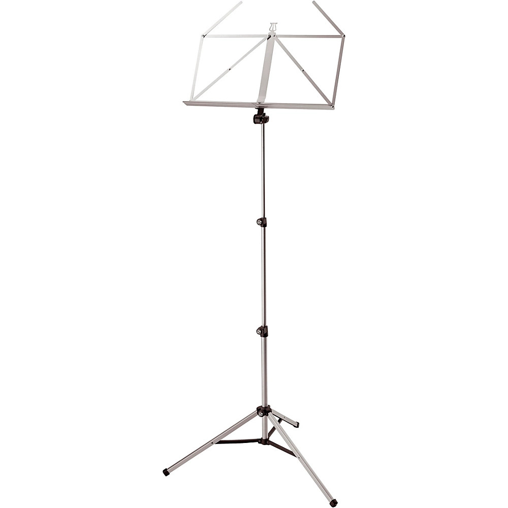 K&M Nickel Music Stand 10065.000.11 Adjustable Folding Steel 19 x 9.5 Desk
