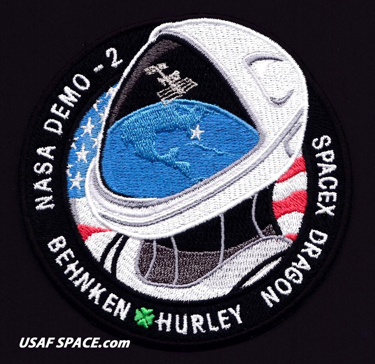 Authentic Demo-2 First Crewed Flight SpaceX DM-2 AB Emblem NASA Space Patch USA
