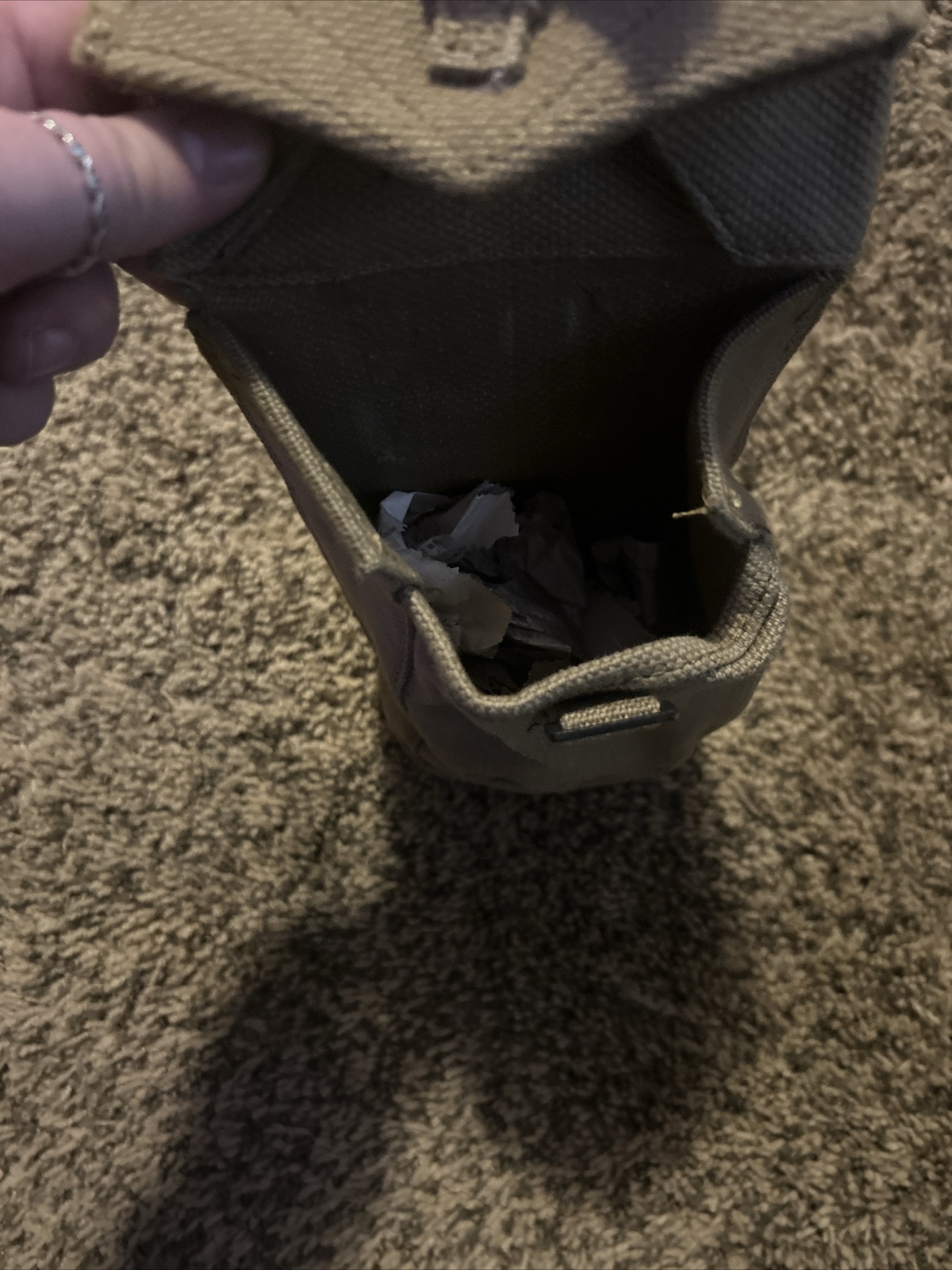 Original British 1937 pattern webbing Mk iii pouch, 1953 dated (Korean War)