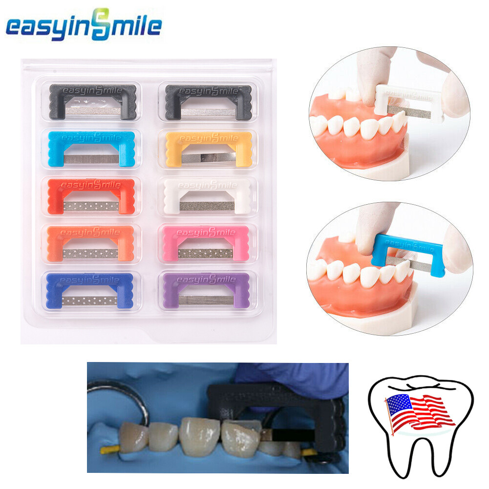 1 Kit Dental Orthodontic Interproximal Reduction Enamel IPR Strips Reusable USA