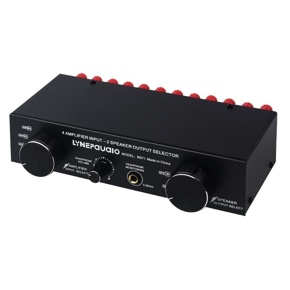 For LINEPAUDIO Amplifier Speaker Switcher Amp Selector 4IN 2OUT /2IN 4OUT New