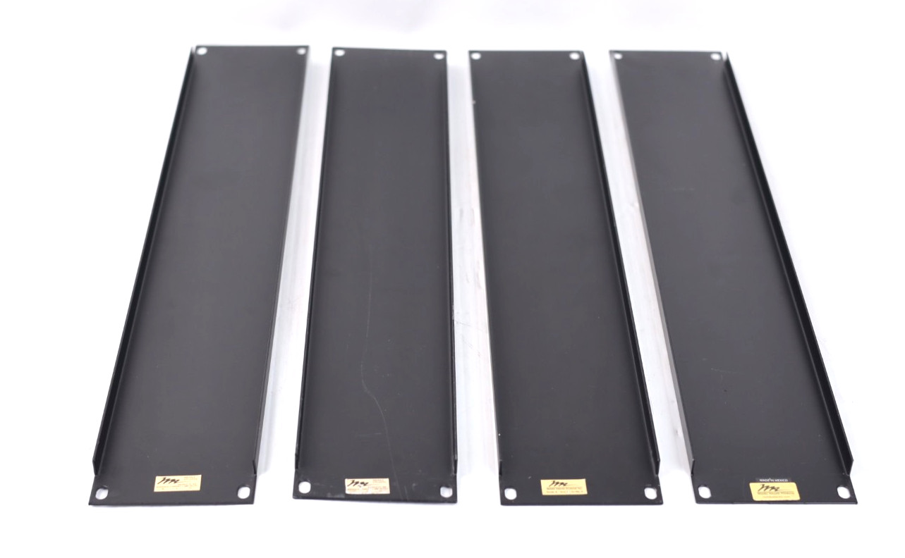 4 Middle Atlantic Flat Black Filler Panel Set 2U EB2 w853