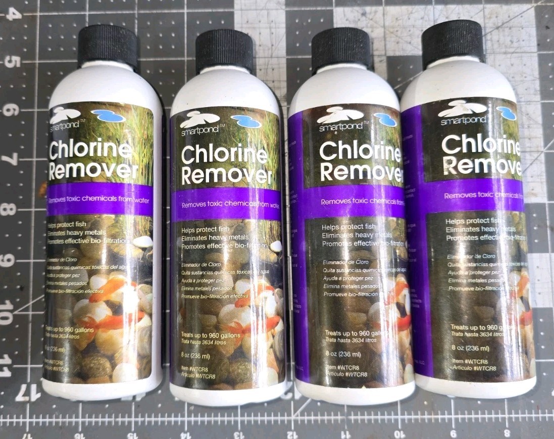 Smartpond Chlorine Remover Pond Cleaner 8 oz. New Sealed Bottle