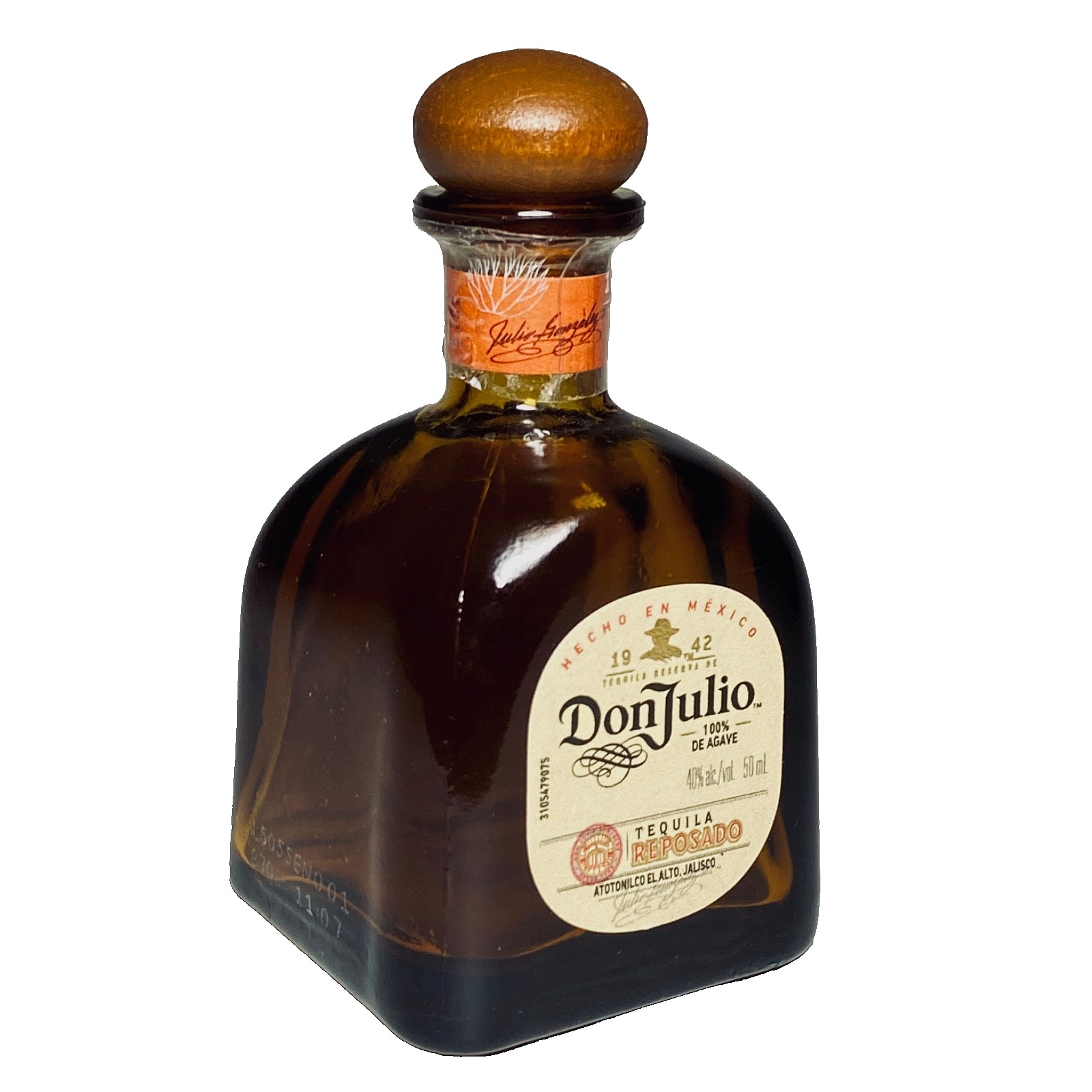 Mini Liquor Bottle EMPTY Thick Brown Glass Tequila Reposado w/Cork Decor Vase x