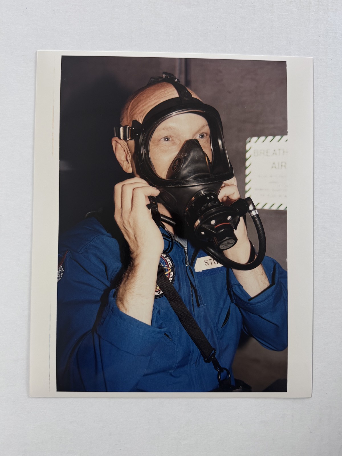 NASA STS-61 Story Musgrave Emergency Egress Training Press Photo