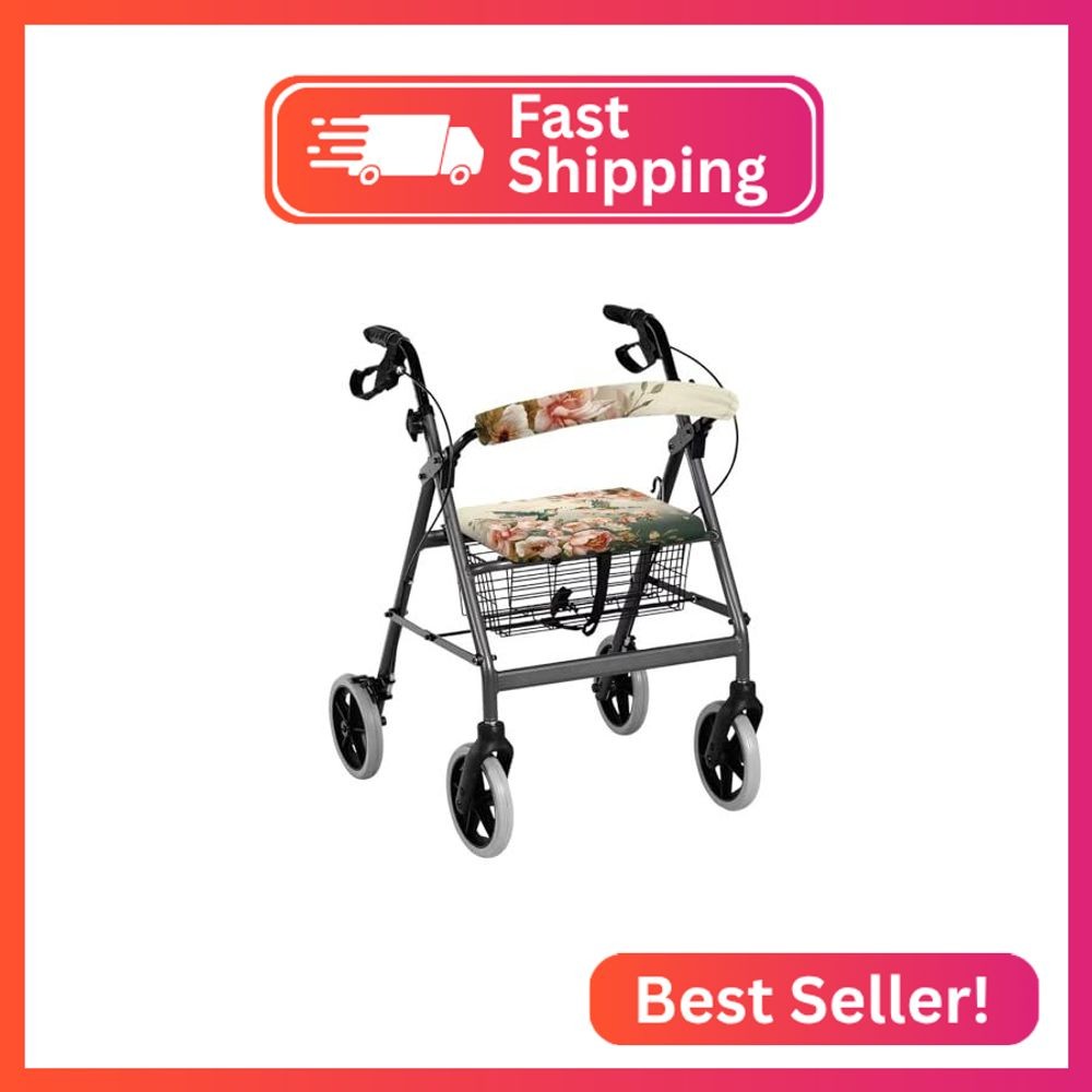 LedBack Hummingbird Rollator Walker Cushions and Backrests Roller Bar Covers for