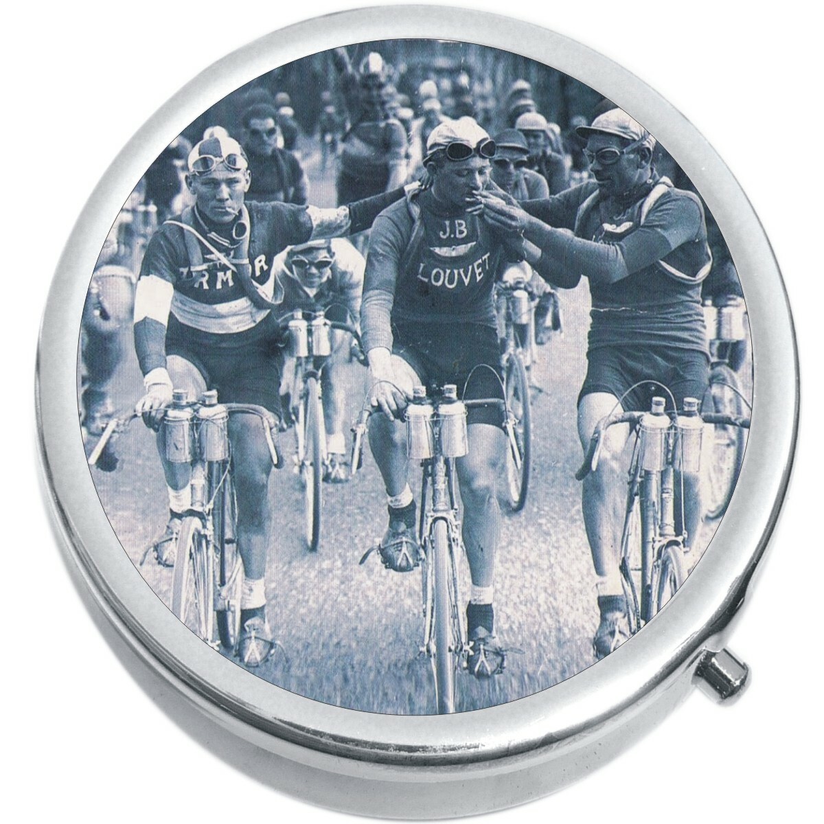 Cycling Race Medicine Vitamin Compact Pill Box