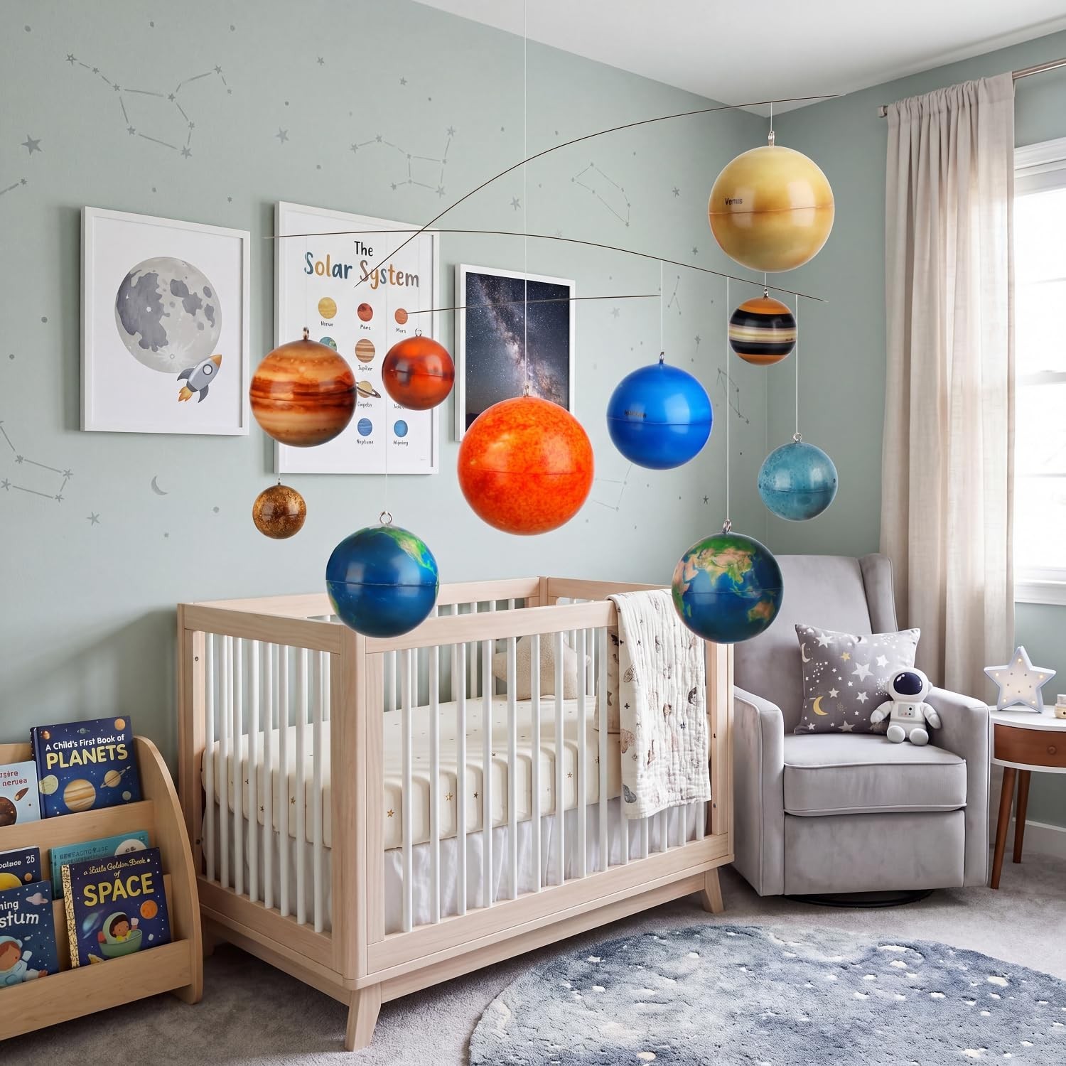 Hollowfly 3D Solar System Mobile Hanging Planets Solar System Decor Education...