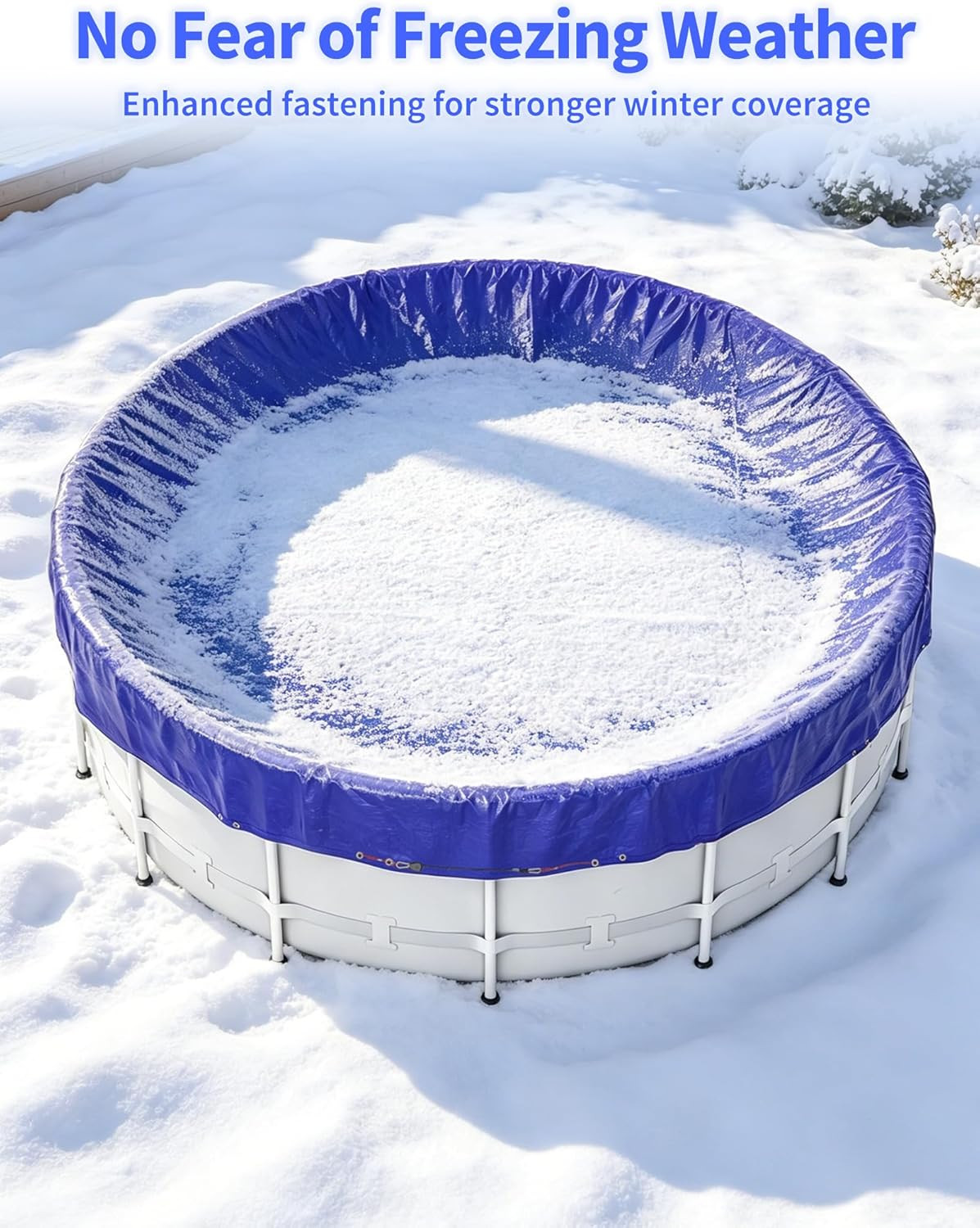 21FT round Pool Cover for above Ground Pools, Summer Pool Cover Protector with C