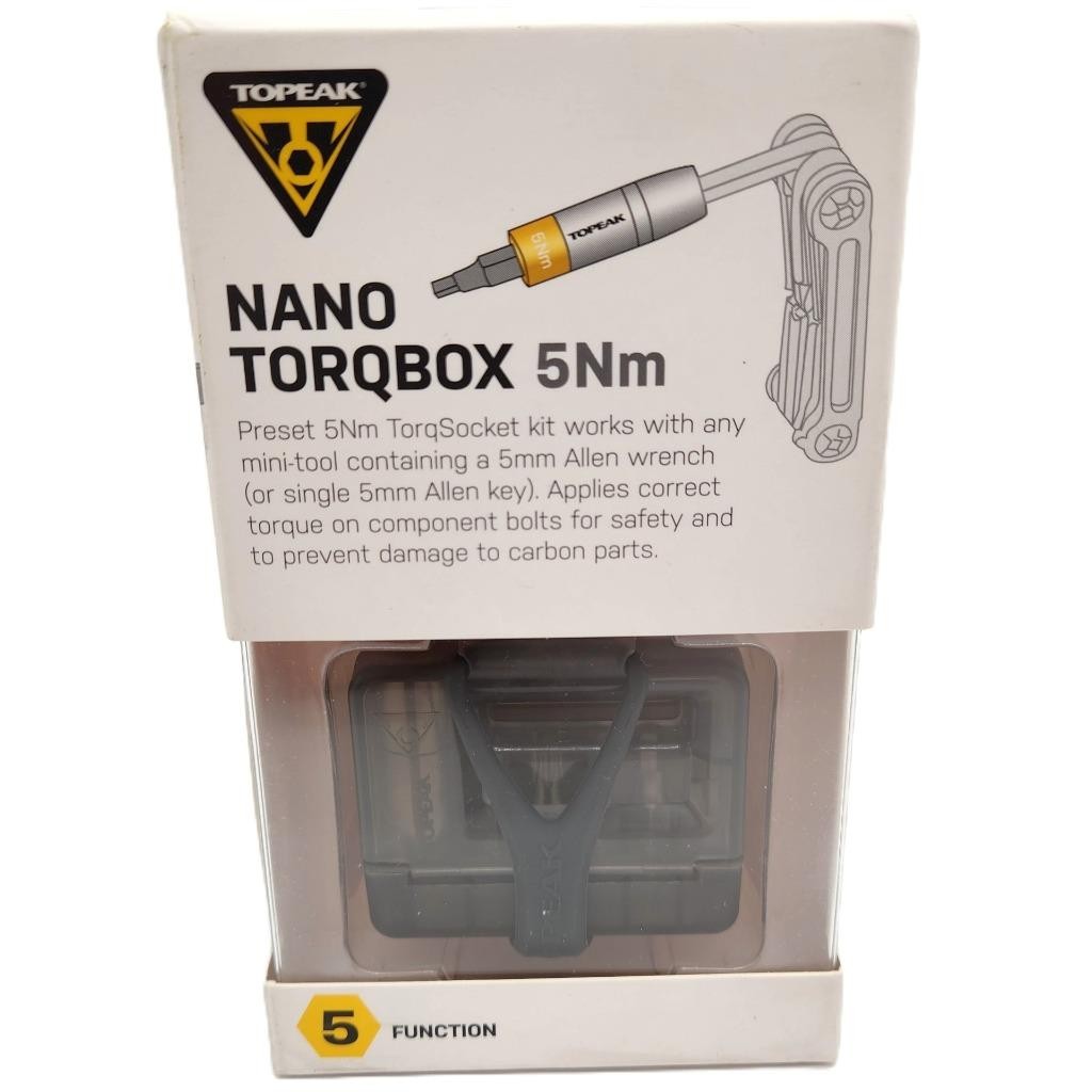 Topeak TT2562 Nano Torqbox 5Nm w/ Bits, Bicycle Tool Set